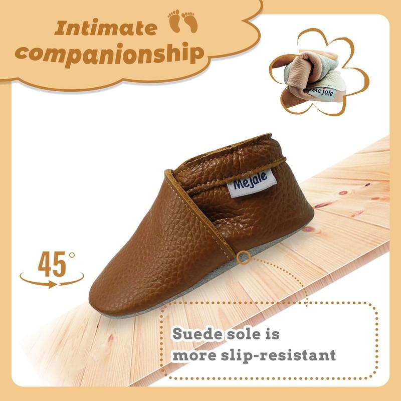 Baby Soft Soled Leather Moccasins Anti-Slip Infant Toddler Shoes First Walker