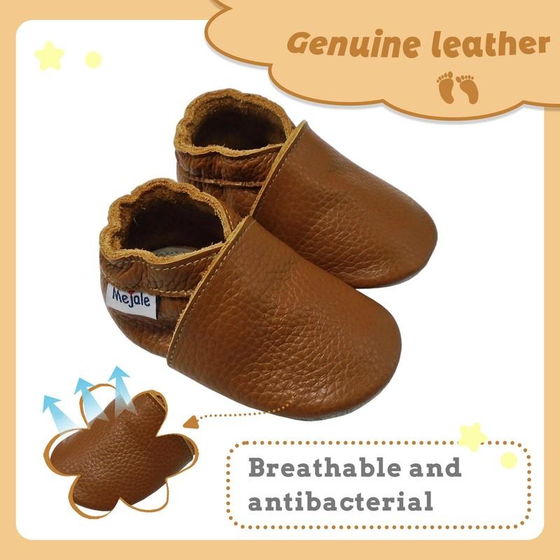 Baby Soft Soled Leather Moccasins Anti-Slip Infant Toddler Shoes First Walker