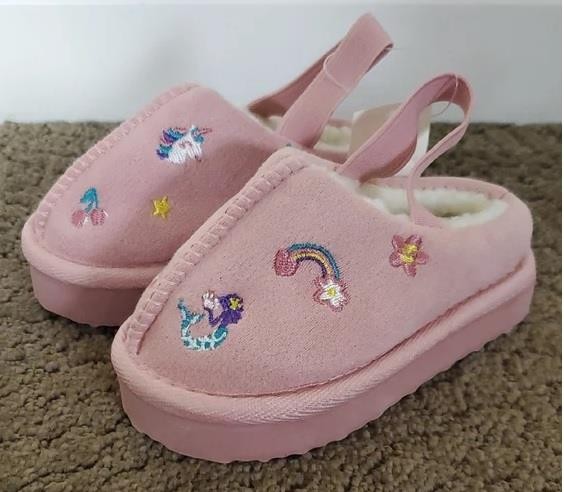 Baby Toddler Girls Falls Creek Embroidered Clog Slippers Size 4/5 8/9 10/11 NWT