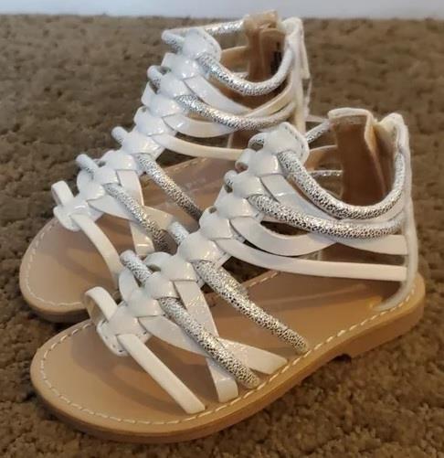 Baby Toddler Girls Falls Creek Layla White Gladiator Sandals Size 5 NWT