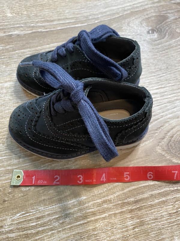 Baby Toddler Infant Boy High-quality Blue Suede Wingtip Oxford Kenneth Cole 4