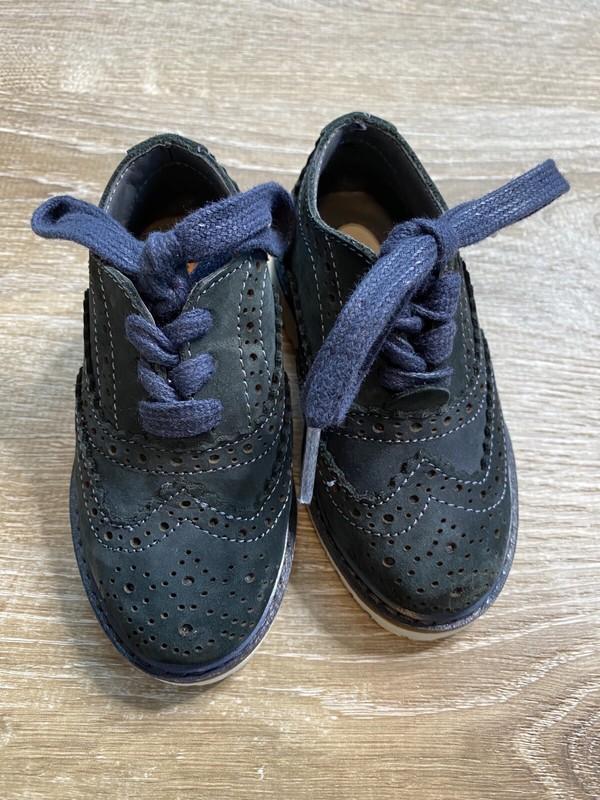 Baby Toddler Infant Boy high-quality Blue Suede Wingtip Oxford kenneth Cole 4
