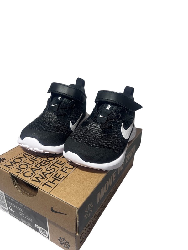 Baby Toddler Nike Revolution 6 Black Sneakers Size 4C New