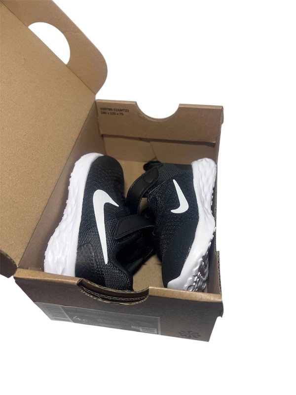 Baby Toddler Nike Revolution 6 Black Sneakers Size 4C New