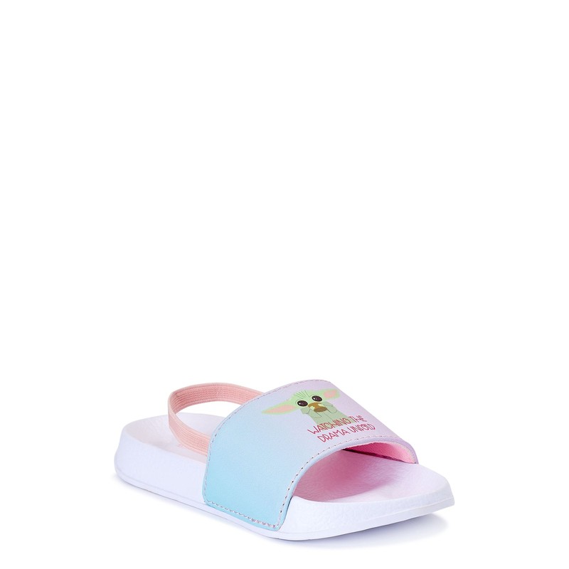 Baby Yoda Slide Sandals Toddler Girls Flip Flop Swim Shoes 5 6 7 8 9 10 Grogu