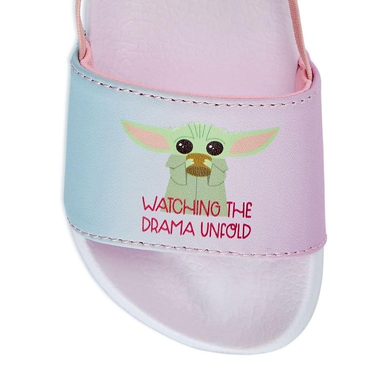 Baby Yoda Slide Sandals Toddler Girls Flip Flop Swim Shoes 5 6 7 8 9 10 Grogu