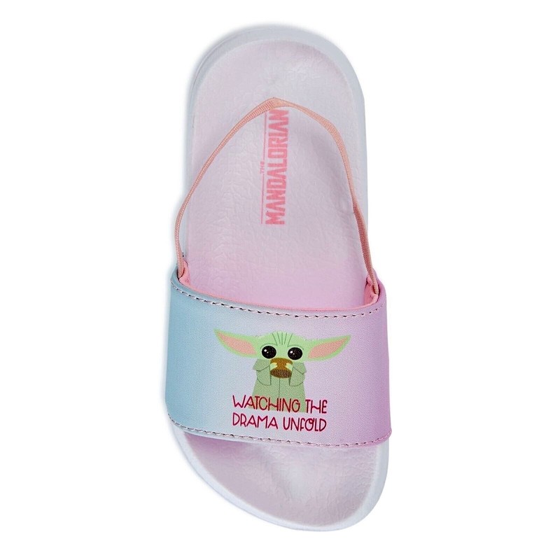 Baby Yoda Slide Sandals Toddler Girls Flip Flop Swim Shoes 5 6 7 8 9 10 Grogu