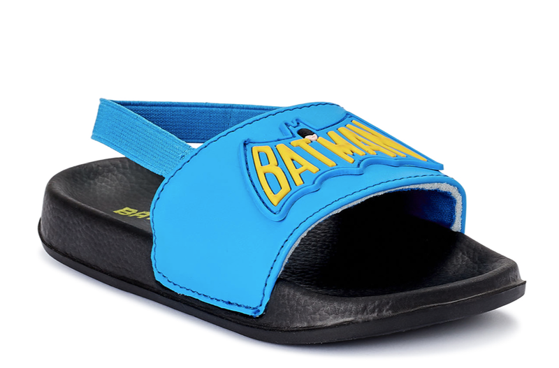 Batman Toddler Boys Sandals Slides NWT 5/6 7/8 9/10 Blue Black