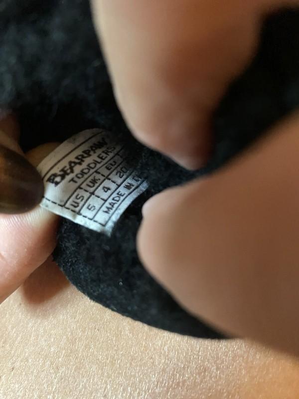 Bearpaw Black Suede Toddler Boots Size 5