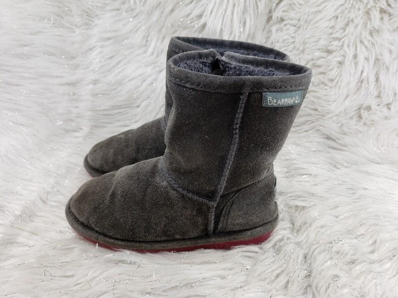 BEARPAW Emma Gray Suede Toddler Boots Kids Size US 11