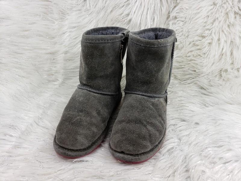 BEARPAW Emma Gray Suede Toddler Boots Kids Size US 11
