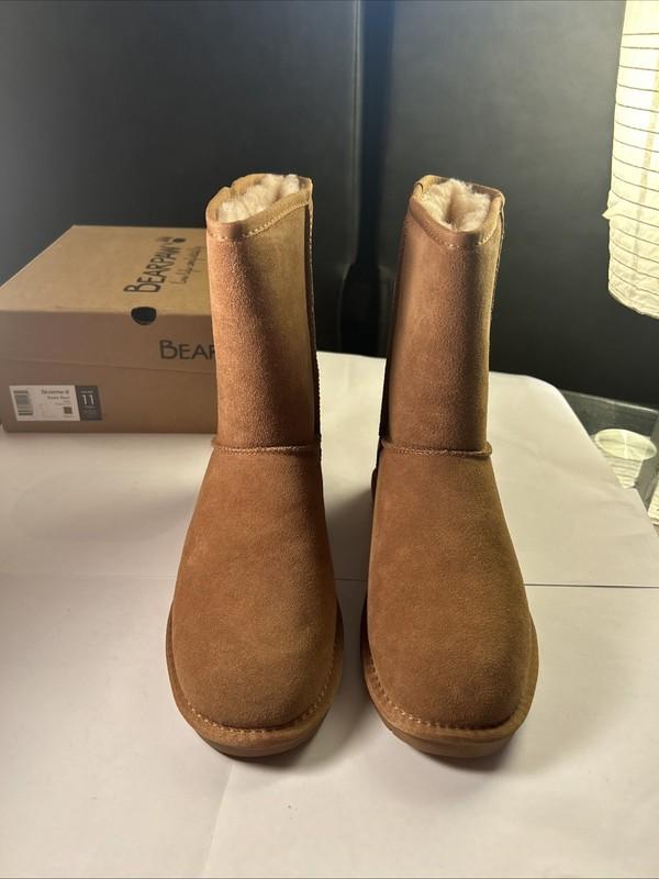 BEARPAW Emma Short Women's Classic Winter Slip On Boots Lightweight Size 11