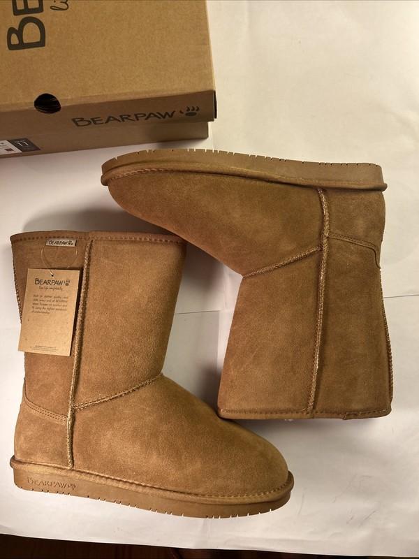 BEARPAW Emma Short Women's Classic Winter Slip On Boots Lightweight Size 11