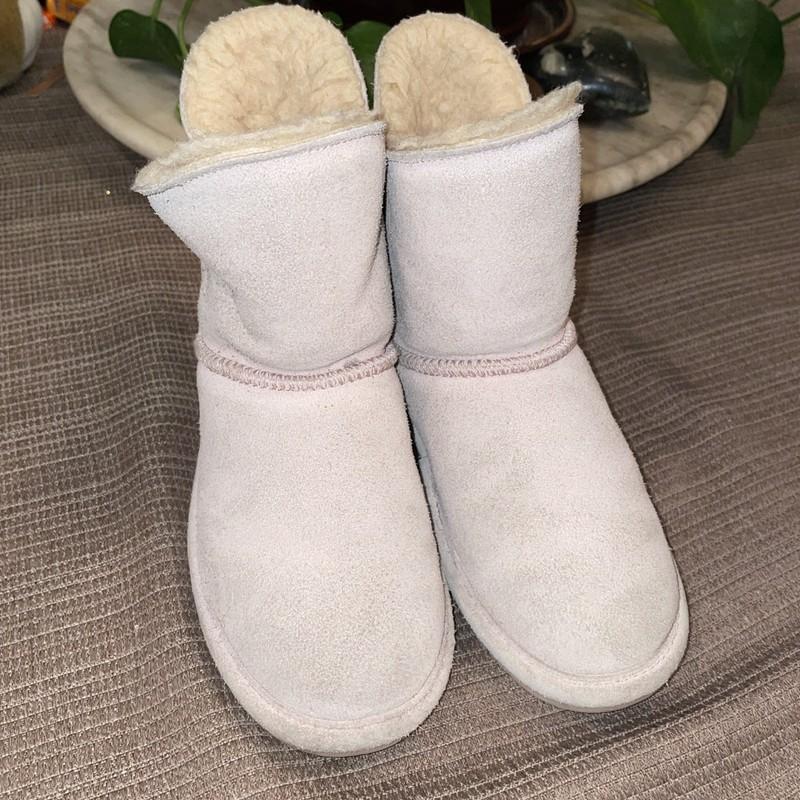 Bearpaw Pink Toddler Sz 12 Snow Bootie With Shearling Interior