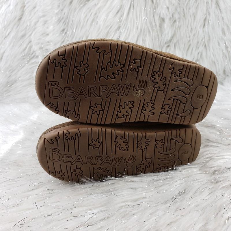 BEARPAW Rosie Brown Suede Toddler Kids Boots Size 8