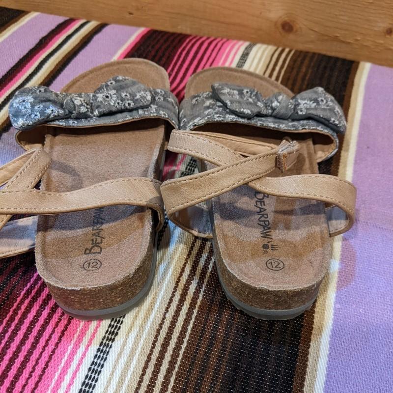 Bearpaw Strappy Sandals Kids Size 12