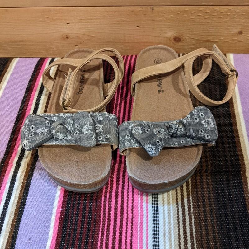 Bearpaw Strappy Sandals Kids Size 12