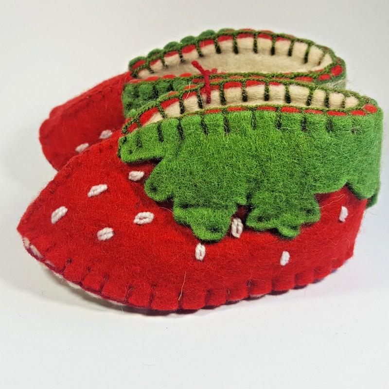 Berry Strawberry Zooties Baby Booties Silk Road Bazaar 0-12 Month Slippers Shoes