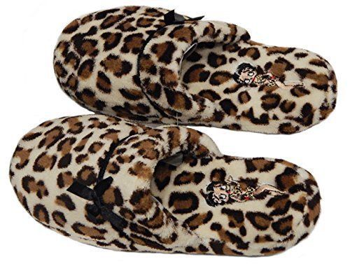 Betty Boop Slipper Ultra Soft Women's Plush Pinup Cozy Slippers