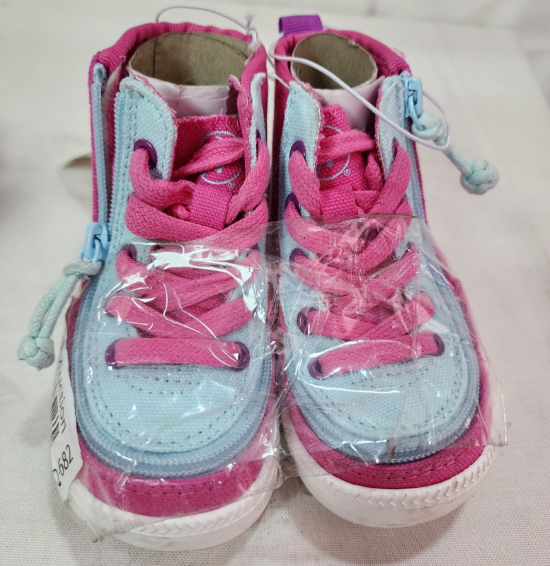 Billy Footwear Girls Haring Colorblock High Top Sneakers Pink/Blue Size 5