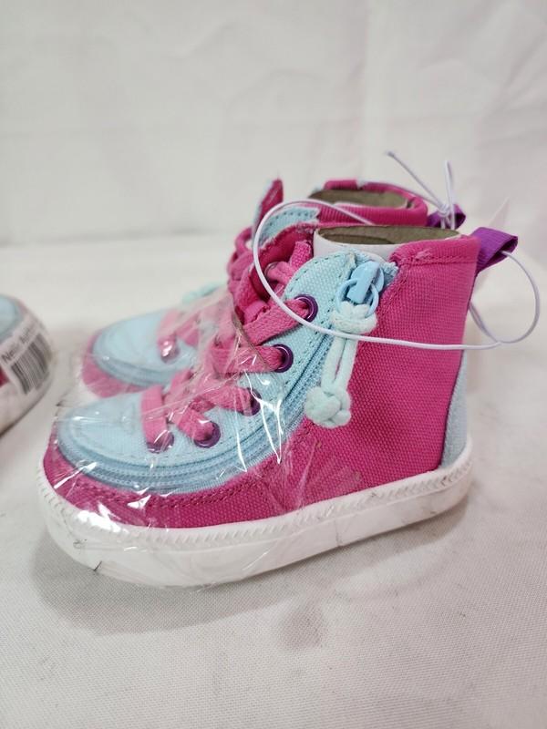 Billy Footwear Girls Haring Colorblock High Top Sneakers Pink/Blue Size 5