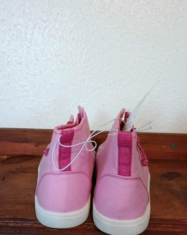 Billy Footwear Girls' Haring Essential High Top PINK Sneakers - Size 6 ZIPPERS
