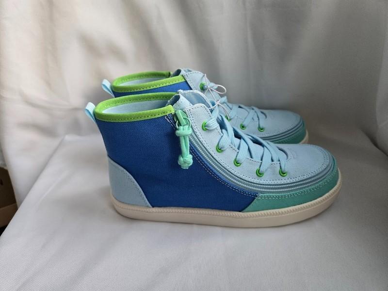 Billy Footwear Haring Sneakers - Blue Colorblock - Boys Girls Size 4 Big Kids