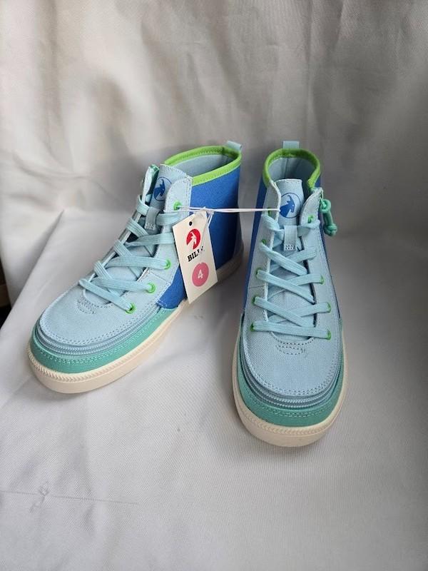 Billy Footwear Haring Sneakers - Blue Colorblock - Boys Girls Size 4 Big Kids