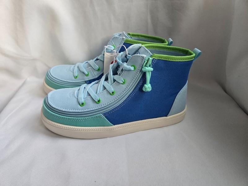 Billy Footwear Haring Sneakers - Blue Colorblock - Boys Girls Size 4 Big Kids
