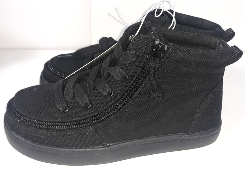 BILLY Footwear Kids' Harmon Zipper Sneakers - Black Shoe Size 1