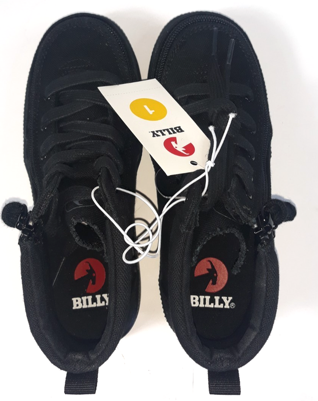 BILLY Footwear Kids' Harmon Zipper Sneakers - Black Shoe Size 1