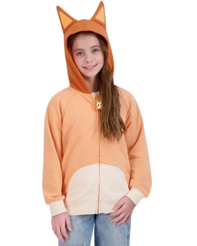 Bingo Bluey Jacket Hoodie Zip-Up Size 8