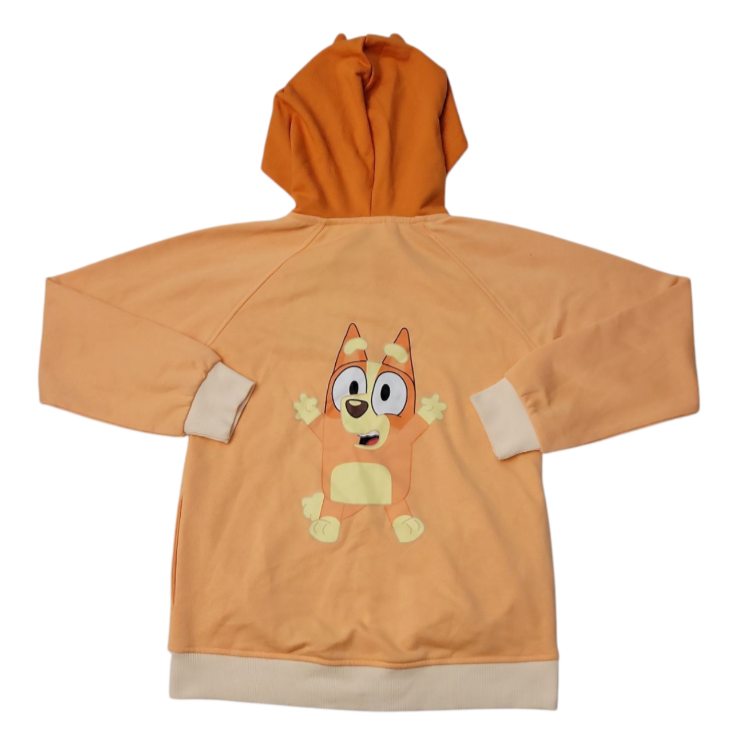 Bingo Bluey Jacket Hoodie Zip-Up Size 8
