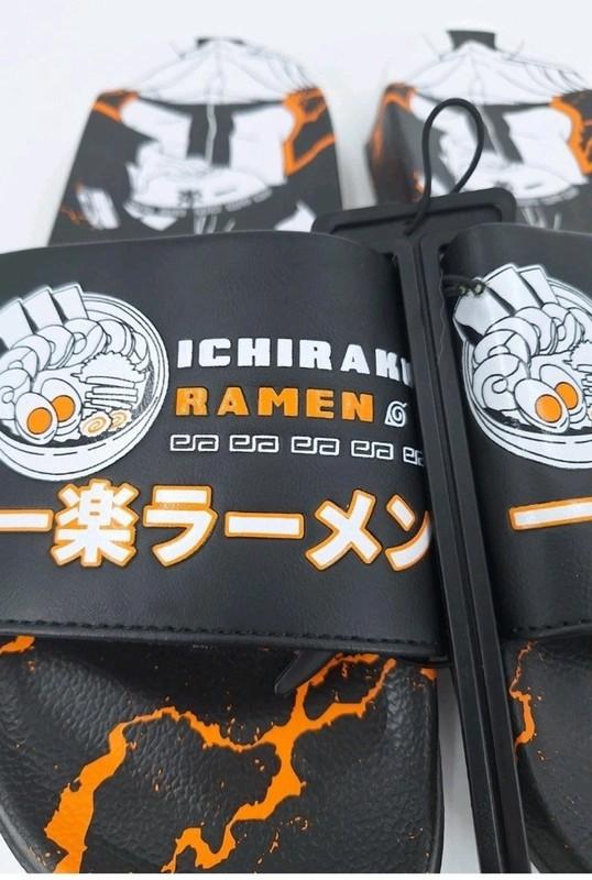 Bioworld Naruto Shippuden Ichiraku Ramen Men's Sandals Slides Sz 11 NWT