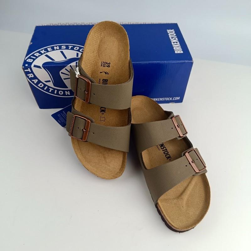 Birkenstock Arizona Stone Birko-Flor Comfort Leather Sandals Men's Women's Shoes