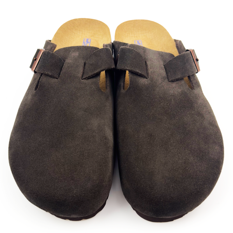 Birkenstock Boston Clogs Women’s Shoes Soft Footbed Suede Leather - Mocha