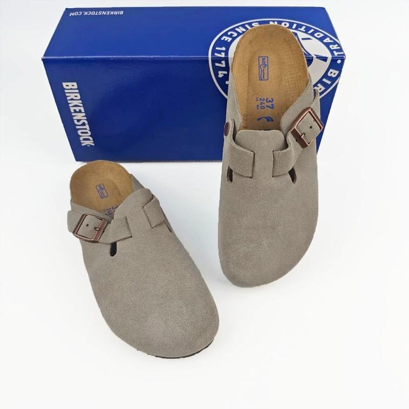 Birkenstock Boston Soft Footbed Taupe Clog Shoes Unisex EU37-45 Narrow/Width NEW