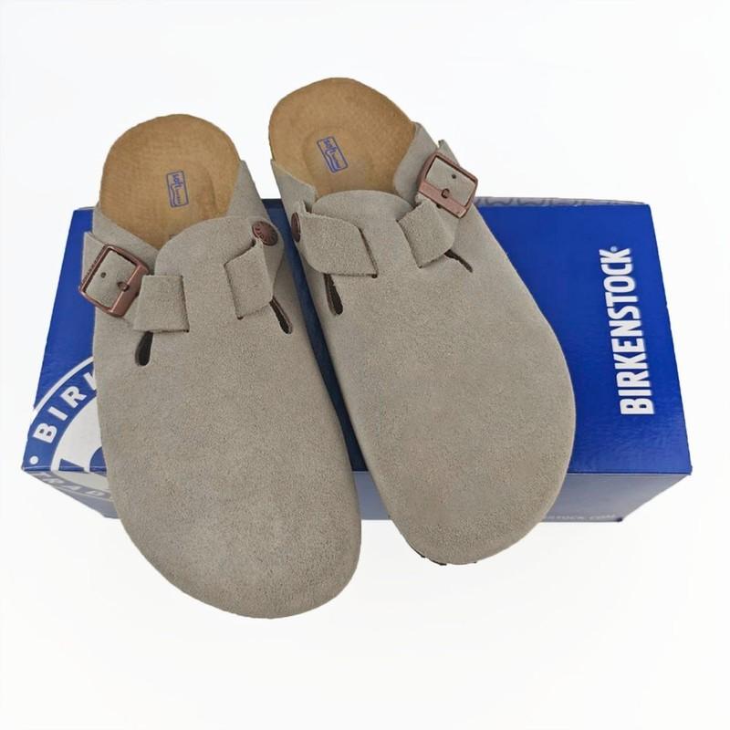 Birkenstock Boston Soft Footbed Taupe Clog Shoes Unisex EU37-45 Narrow/Width NEW