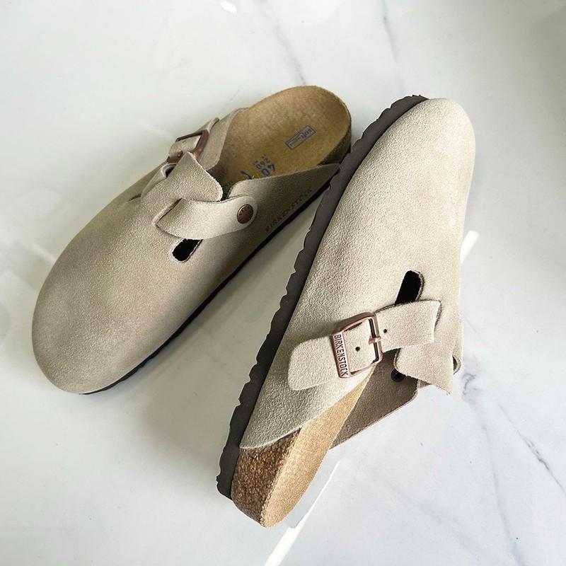 Birkenstock Boston Taupe Clogs Soft Footbed Narrow + Wide EU37-45 Unisex Shoes