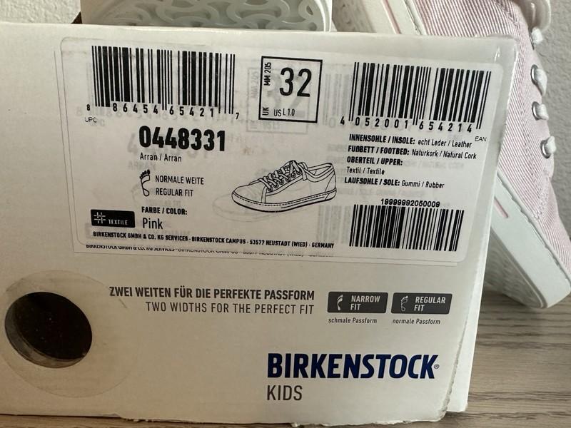 Birkenstock Kids Arran Pink Size UK 32 US L1 New In The Box