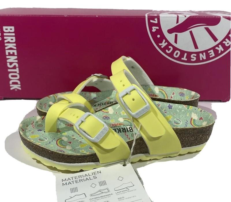 Birkenstock Mayari Kids Girls Size 8 (EU26)N Fit Candy Pastel Yellow Sandals