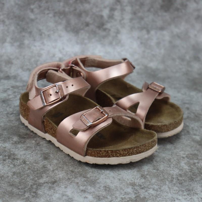 Birkenstock Rio Sandals Birko-Flor Pink Copper Childrens Sz 25 EU 8.5 - 9 US