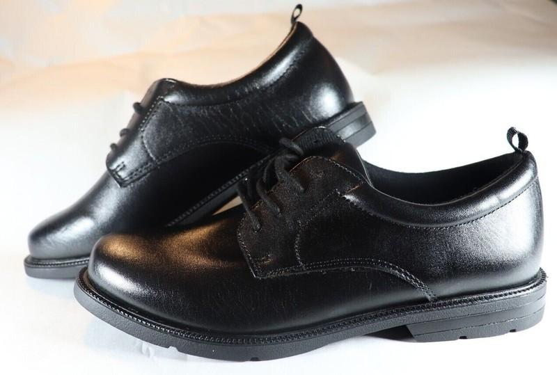 Black Lace Children Dress Shoes Comfort Sock Non-Marking Flexible Outsole