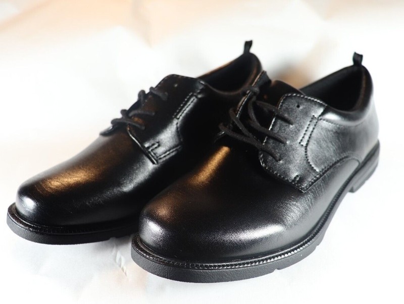 Black Lace Children Dress Shoes Comfort Sock Non-Marking Flexible Outsole