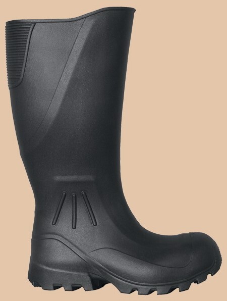 BLACK WATERPROOF PROTECTIVE RAIN WORK BOOTS Hunting Fishing Farming Garden Mud