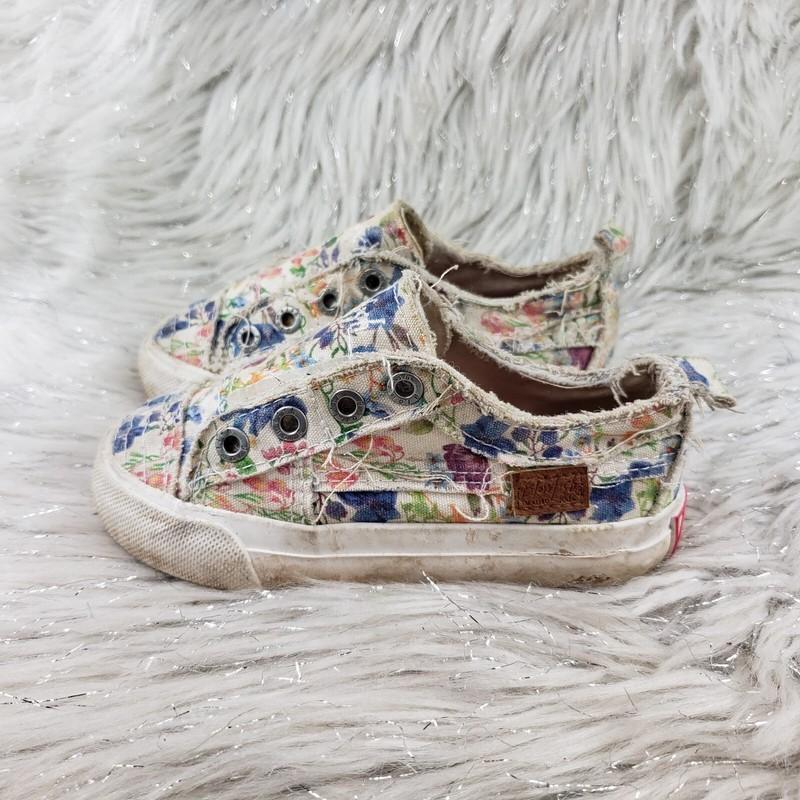 BLOWFISH MALIBU KIDS White Flowers Slip On Casual Slip On Shoes Toddler Size 7