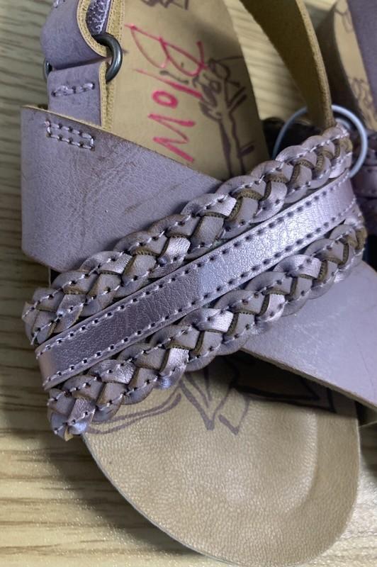 Blowfish Sandal Size 7 Toddler Girls Goodies Pink Metallic Braid New NWOT SH5FS