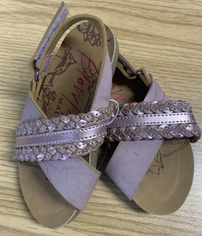 Blowfish Sandal Size 7 Toddler Girls Goodies Pink Metallic Braid New NWOT SH5FS