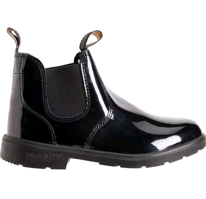 Blundstone Kids 2255 Chelsea Boots Black Patent Leather Boys 2 Youth Girls 4 US