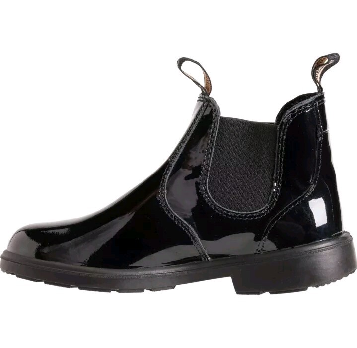 Blundstone Kids 2255 Chelsea Boots Black Patent Leather Boys 2 Youth Girls 4 US